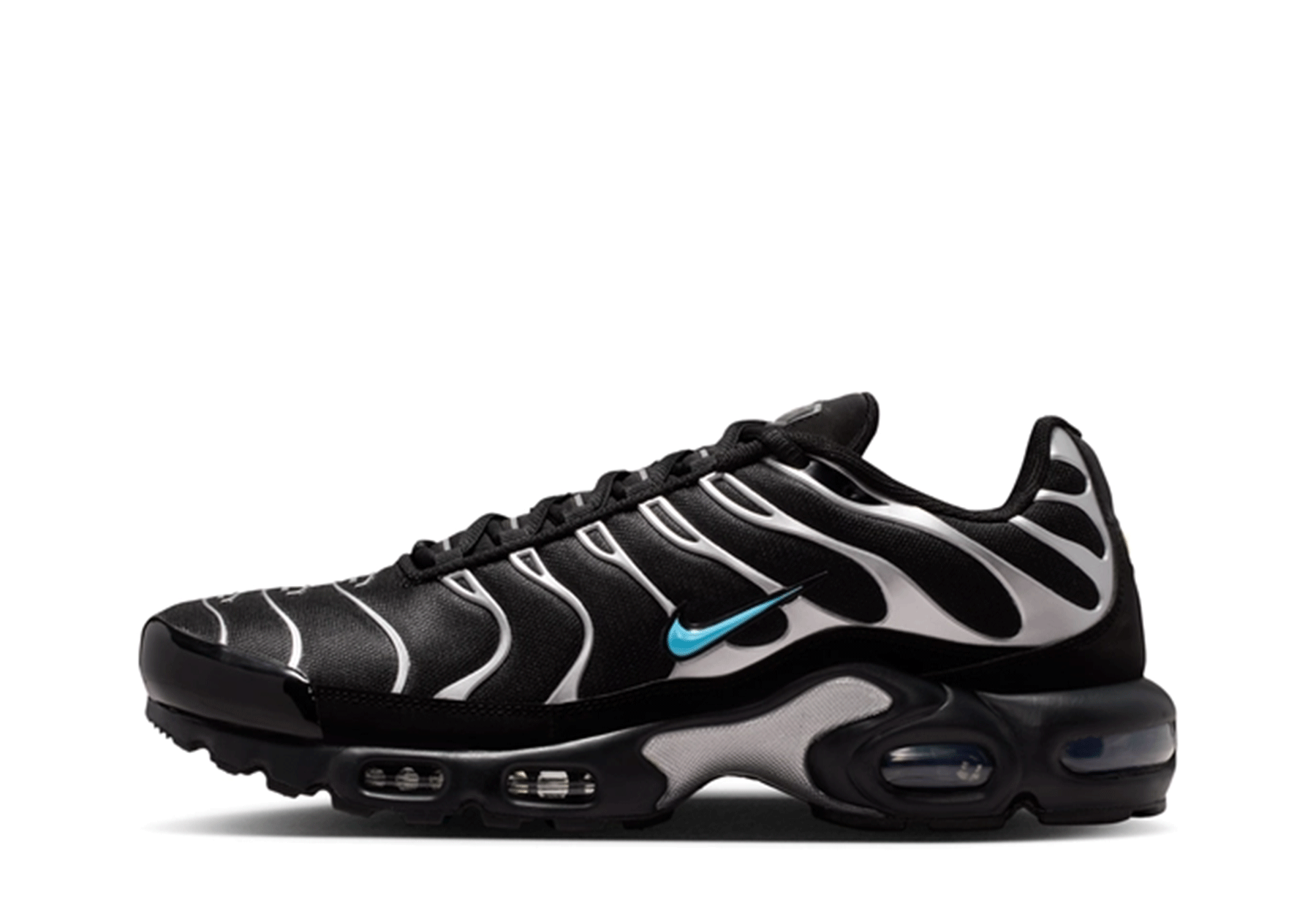 Nike Air Max Plus Premium 'Scorpion' (2026) Black/Chrome/Gamma Blue sneaker – authenticated on KLEKT