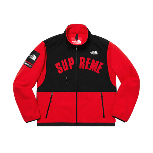 Supreme x The North Face Arc Logo Denali TNF Fleece Jacket Red (SS19)
