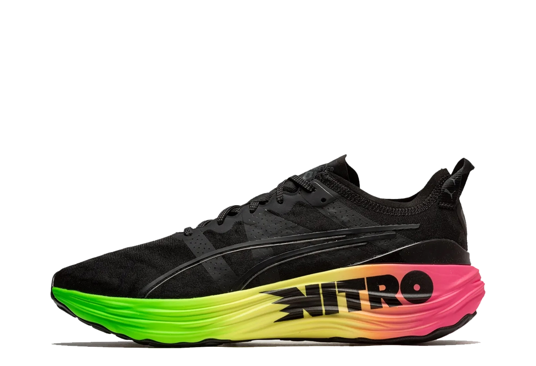 Puma ForeverRun Nitro Futrograde 'Puma Black' (2023) Puma Black/Green Gecko sneaker – authenticated on KLEKT