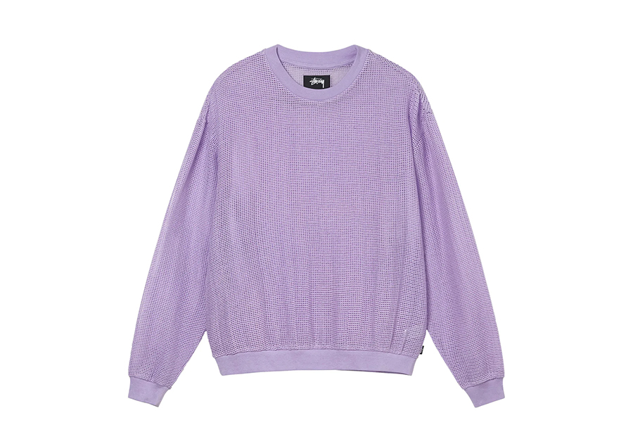 Stussy Cotton Mesh LS Crew Lavender (SS22) LAVENDER sneaker – authenticated on KLEKT