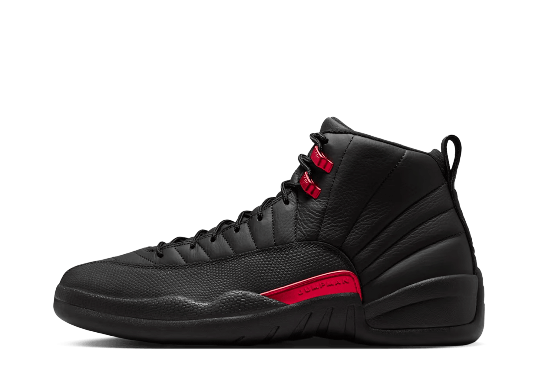 Air Jordan 12 Retro 'Bloodline' (2026) Black/Varsity Red sneaker – authenticated on KLEKT