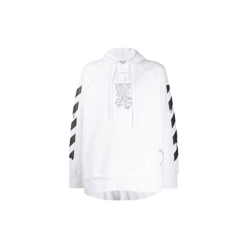 Off White Dripping Arrows Incompiuto Hoodie White Multicolor (2020)