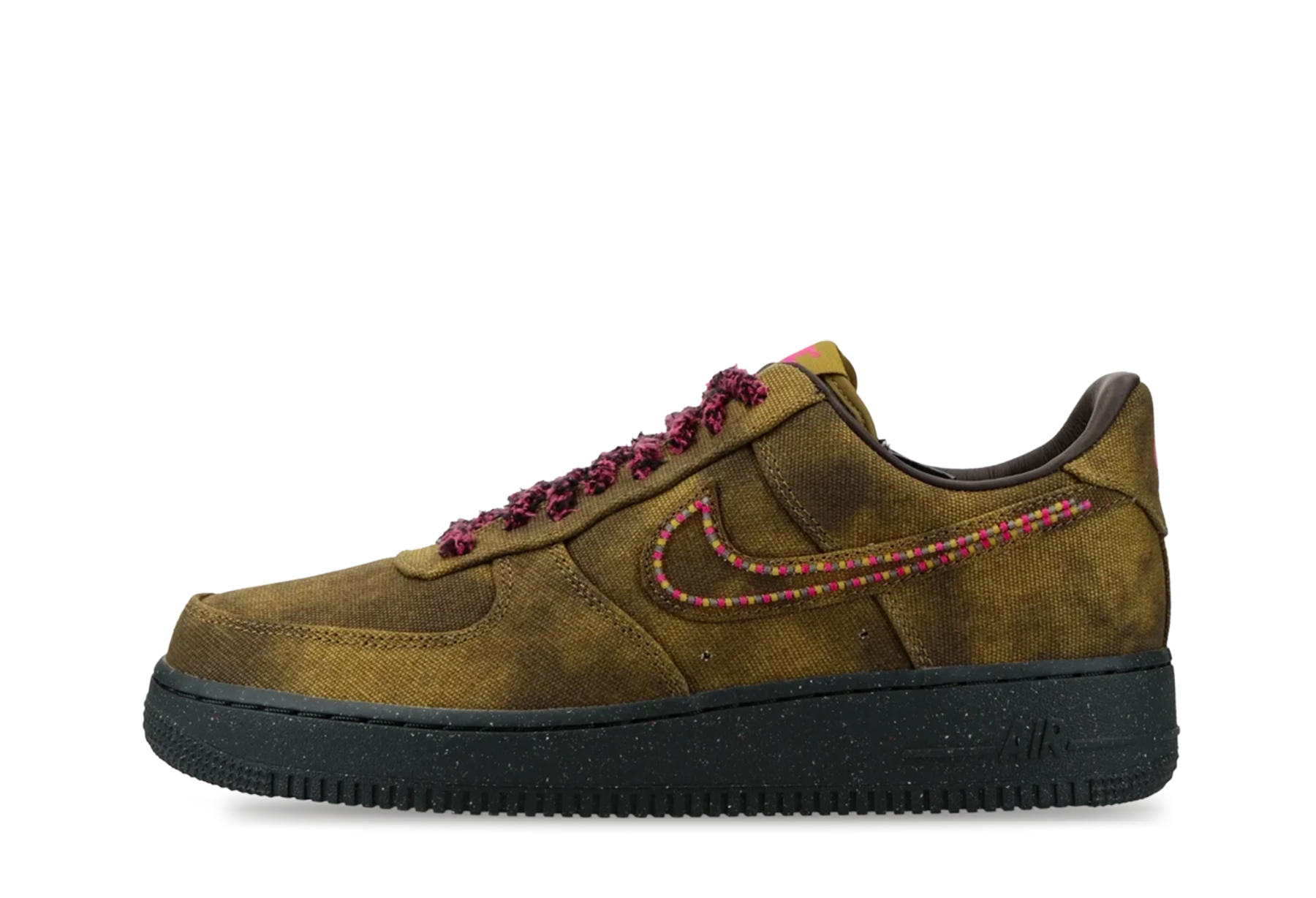 Nike Air Force 1 Boucle QS 'Desert Moss' (2025) Boucle/Desert Moss/Fierce Pink/Midwest Gold/Baroque sneaker – authenticated on KLEKT