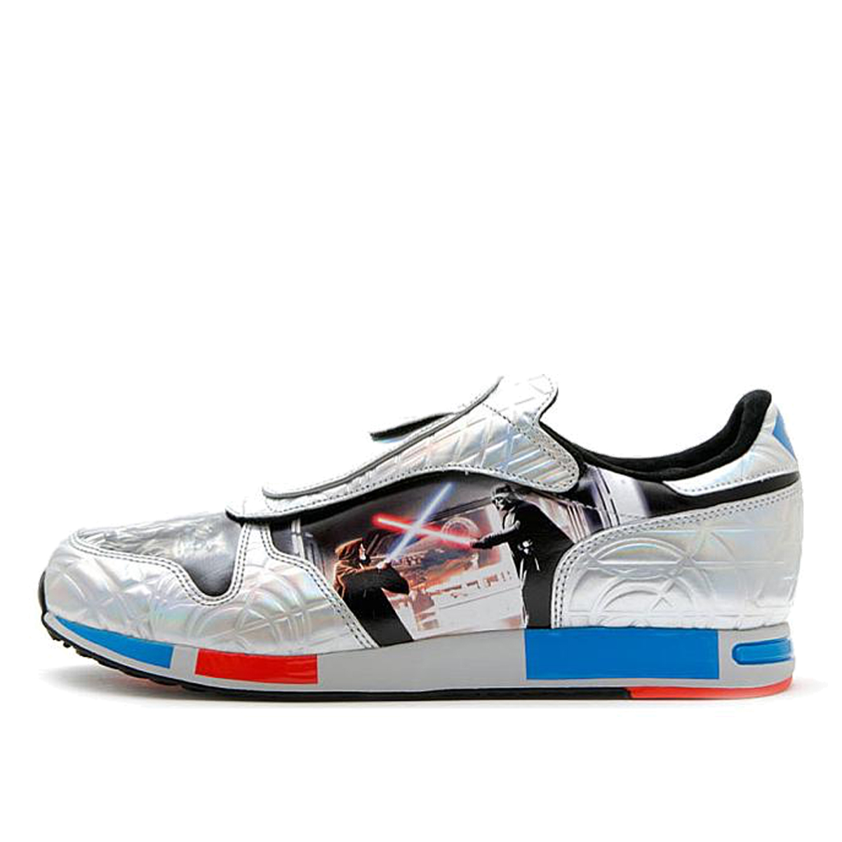 Adidas x Star Wars 'Famous Scenes' Micropacer (2010) ETALLIC SILVER/METALLIC SILVER/BLACK 1 sneaker – authenticated on KLEKT