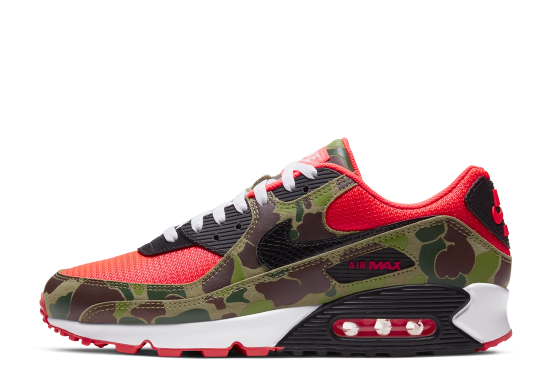 Nike Air Max 90 'Reverse Duck Camo' (2024) Infrared/Black/Dark Sage/Baroque Brown sneaker – authenticated on KLEKT