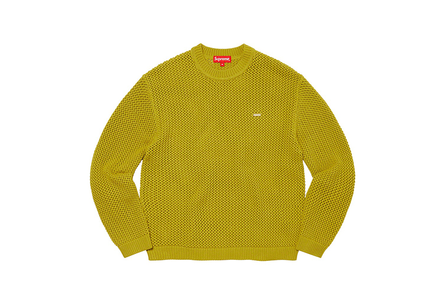 Supreme Open Knit Small Box Sweater Acid Green (SS22) ACID GREEN sneaker – authenticated on KLEKT