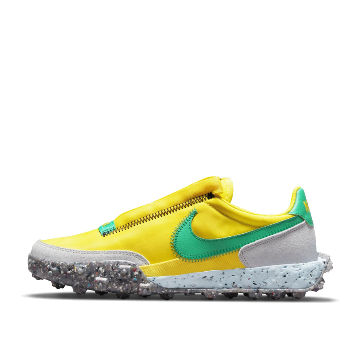 Nike WMNS Waffle Racer Crater Yellow Strike Roma Green (2021) sneaker – authenticated on KLEKT