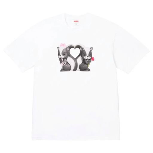 Supreme Skunk Tee 'White' (2026) – authenticated on KLEKT