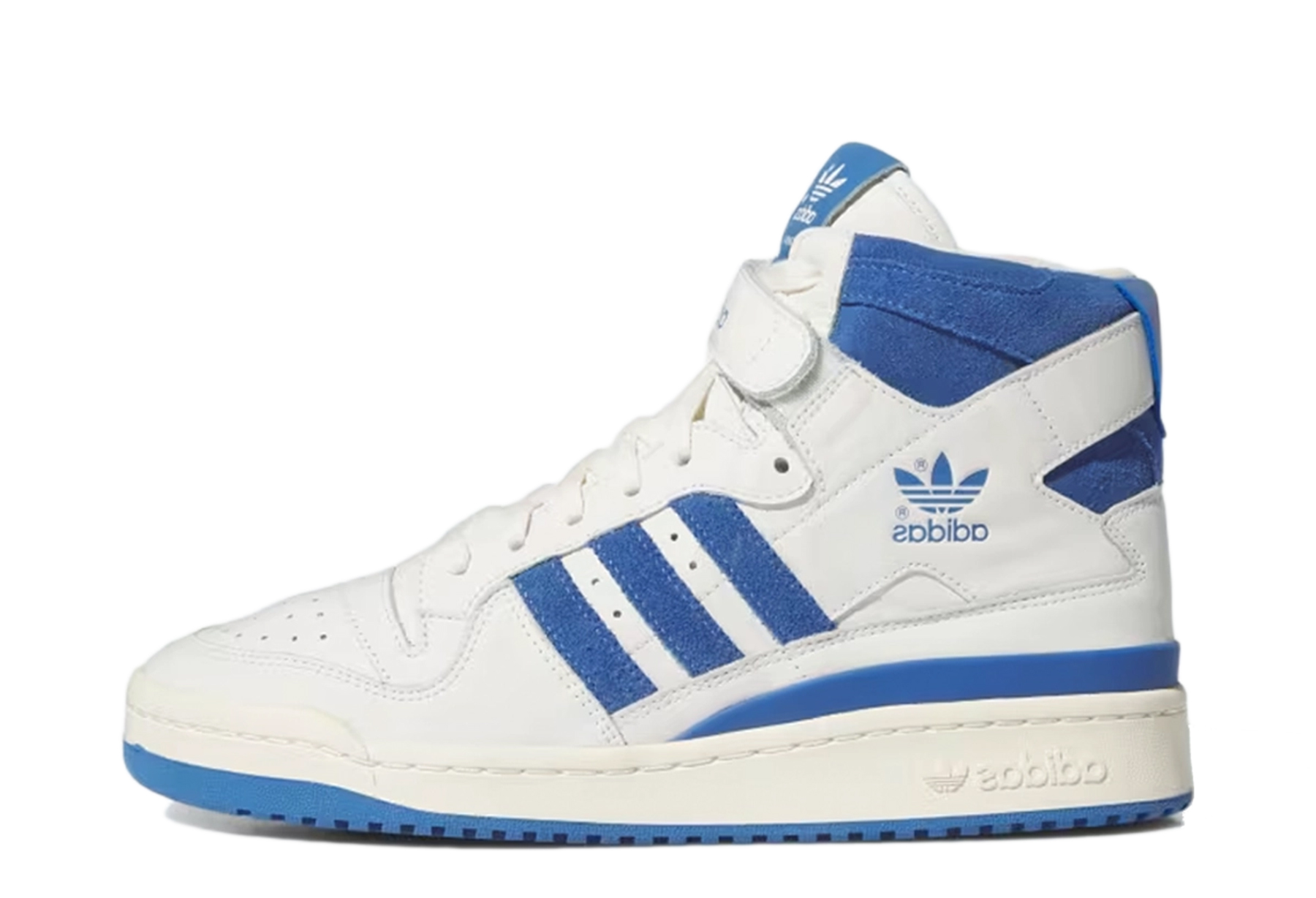 Adidas Forum 84 High 'Cloud White' (2024) Cloud White/Trace Royal/Cream White sneaker – authenticated on KLEKT