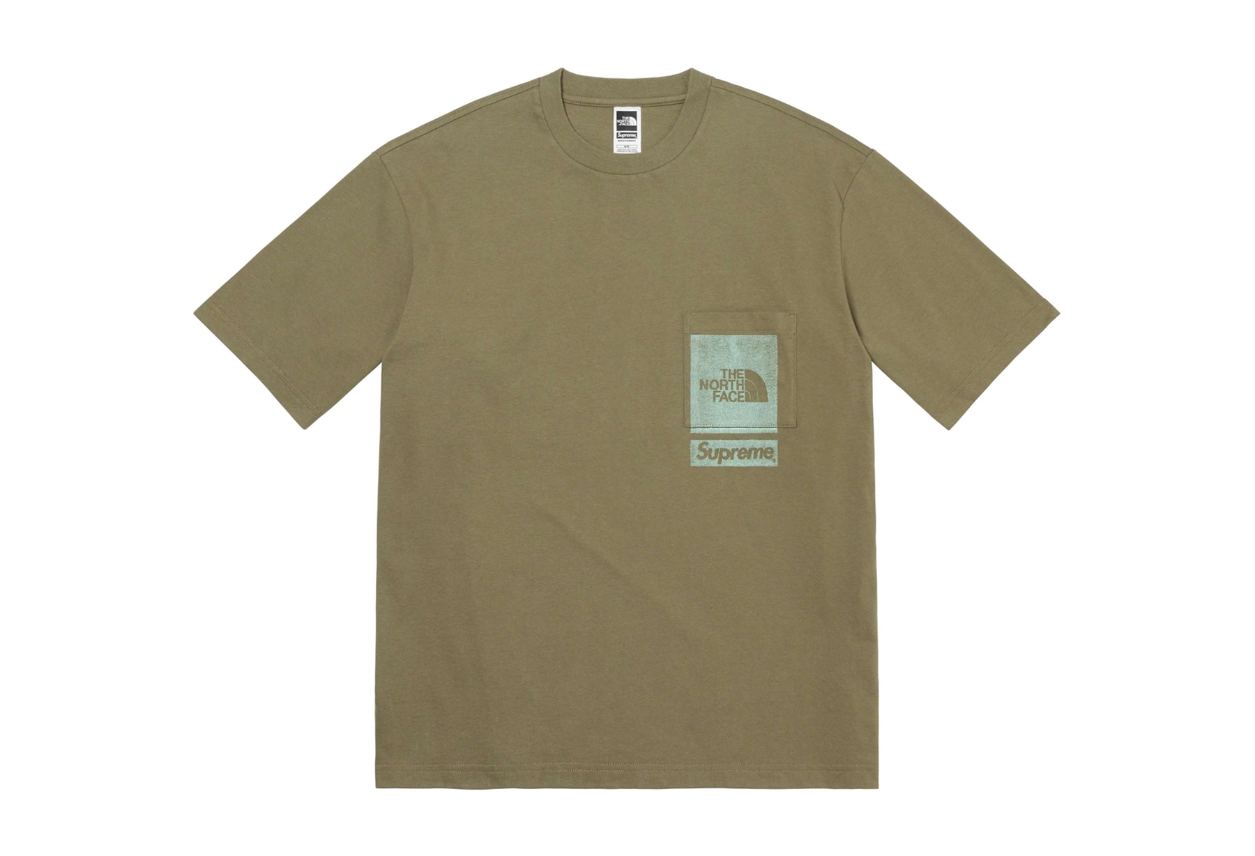 Supreme x The North Face Printed Pocket Tee Olive (SS23) OLIVE sneaker – authenticated on KLEKT