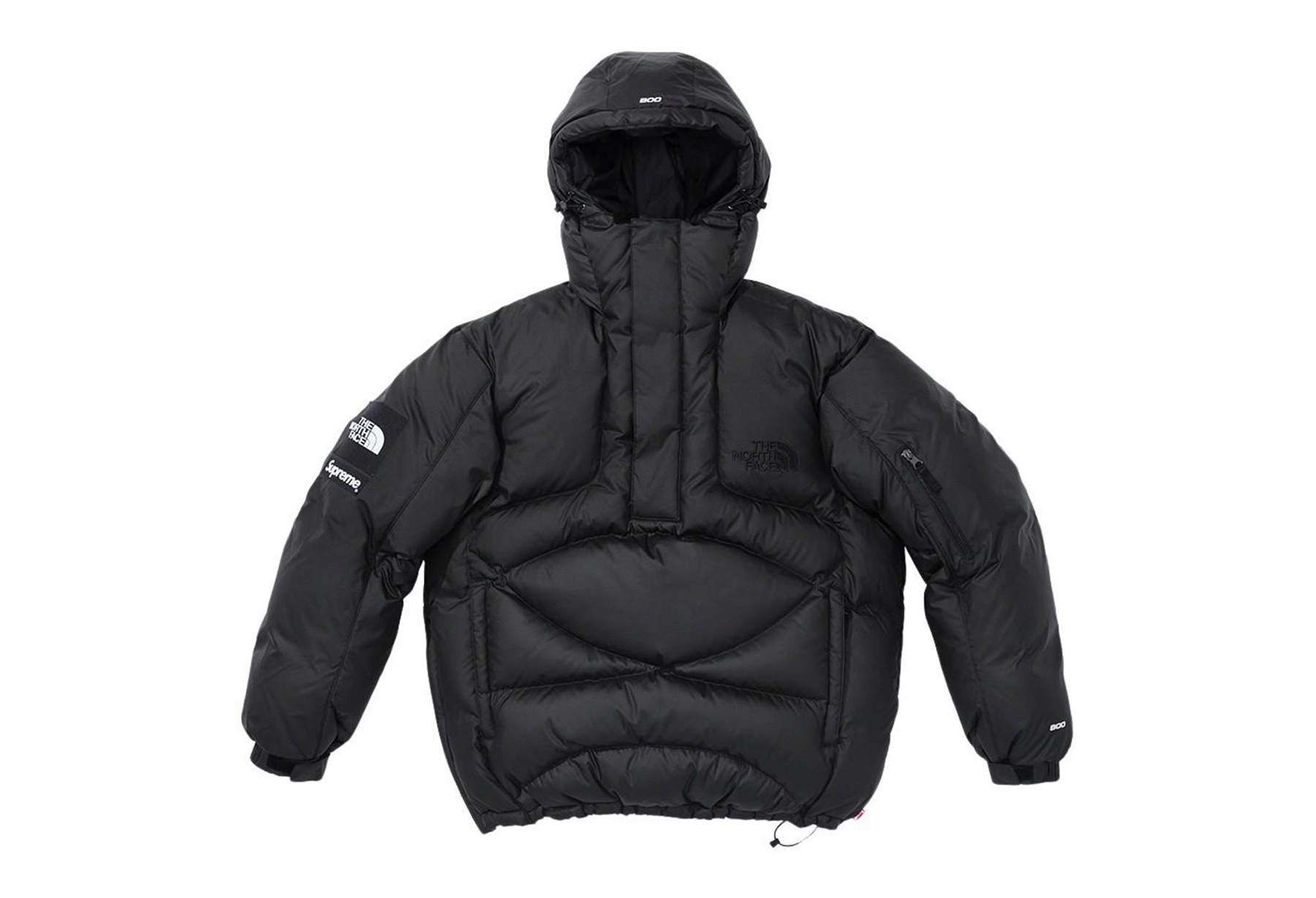 Supreme x The North Face® 800-Fill Half Zip Hooded Pullover Black