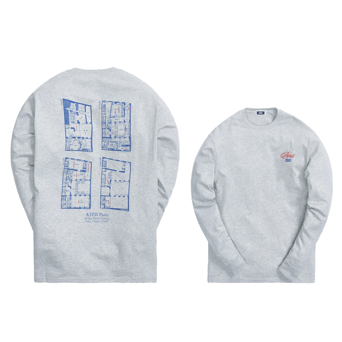 Kith Paris Opening L/S Tee Light Heather Grey (SS21) LIGHT HEATHER GREY sneaker – authenticated on KLEKT