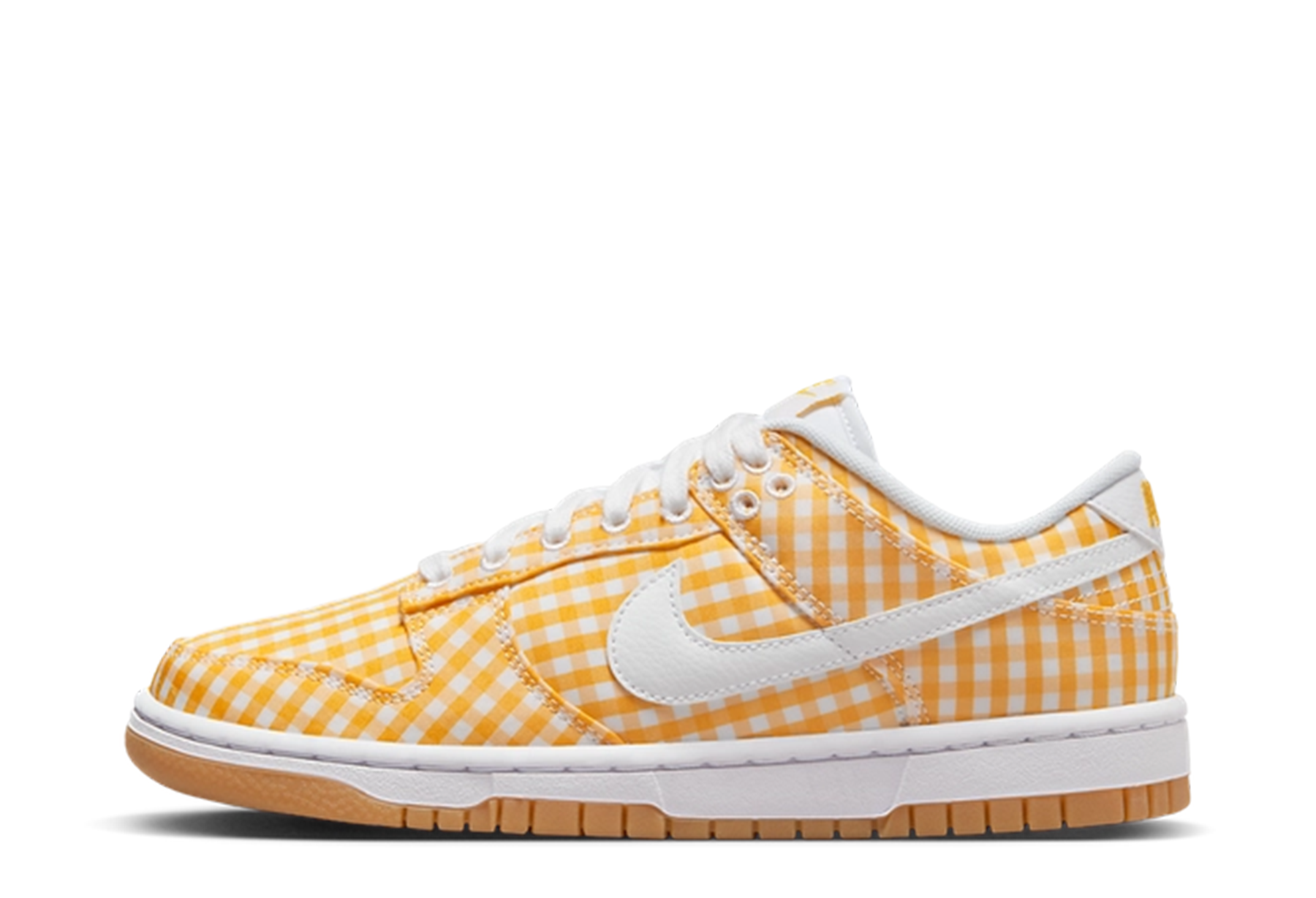 Nike Dunk Low WMNS 'Yellow Gingham' (2023) Vivid Sulfur/White/Gum Light Brown sneaker – authenticated on KLEKT