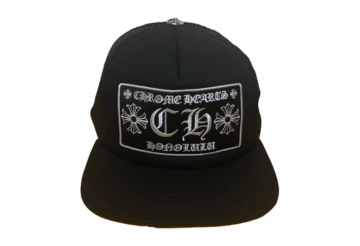 Chrome Hearts Honolulu Exclusive CH Trucker Hat Black/Black
