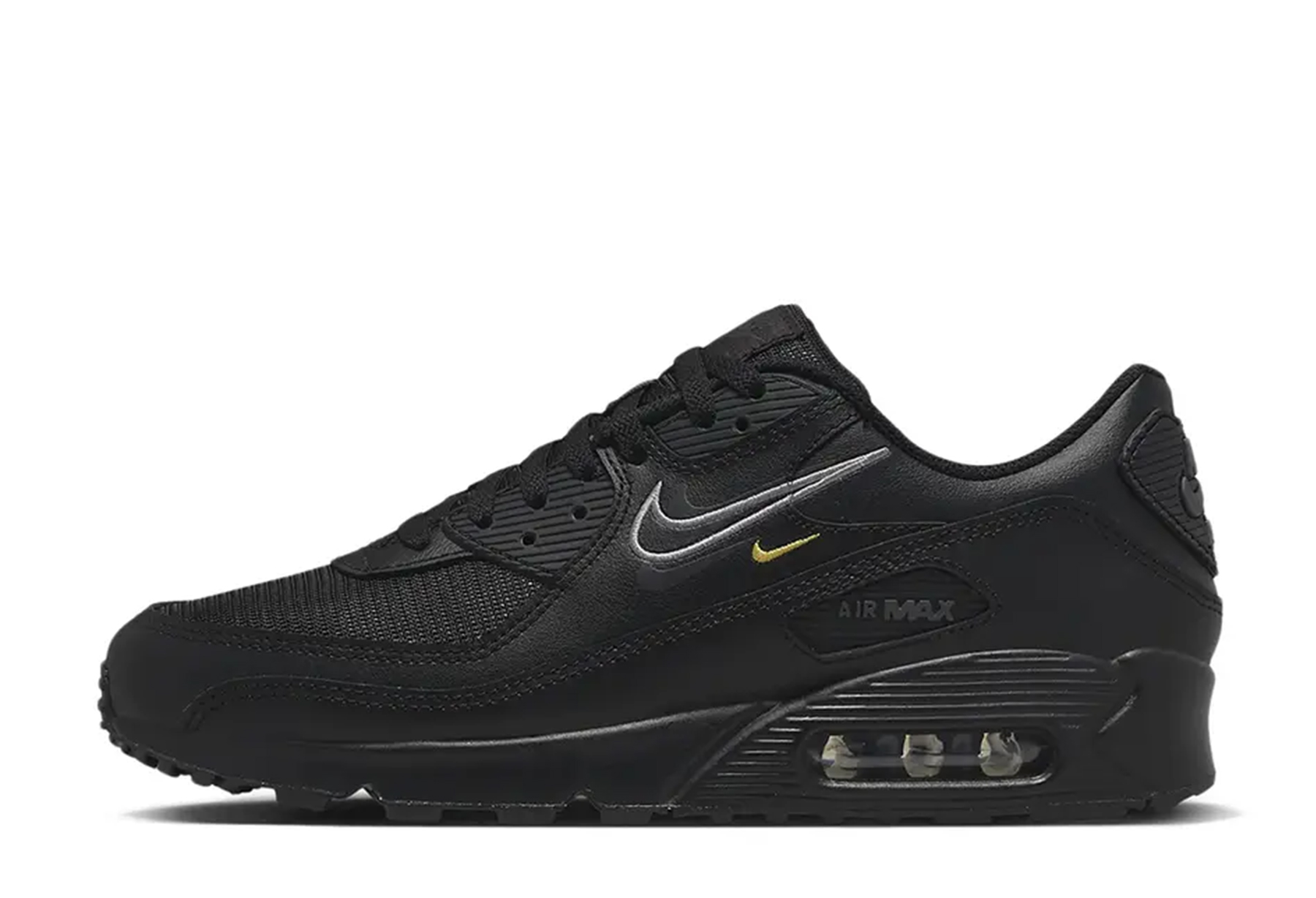 Nike Air Max 90 Multi Swoosh Black (2022) BLACK sneaker – authenticated on KLEKT