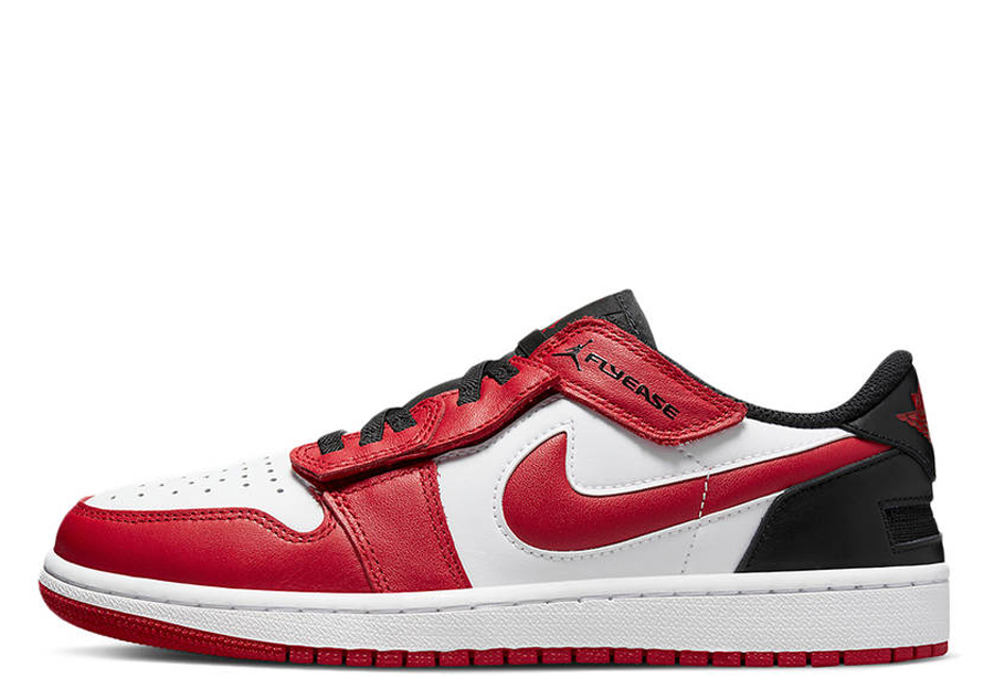 Air Jordan 1 Low Flyease Red Black (2022) White/Black/Gym Red sneaker – authenticated on KLEKT