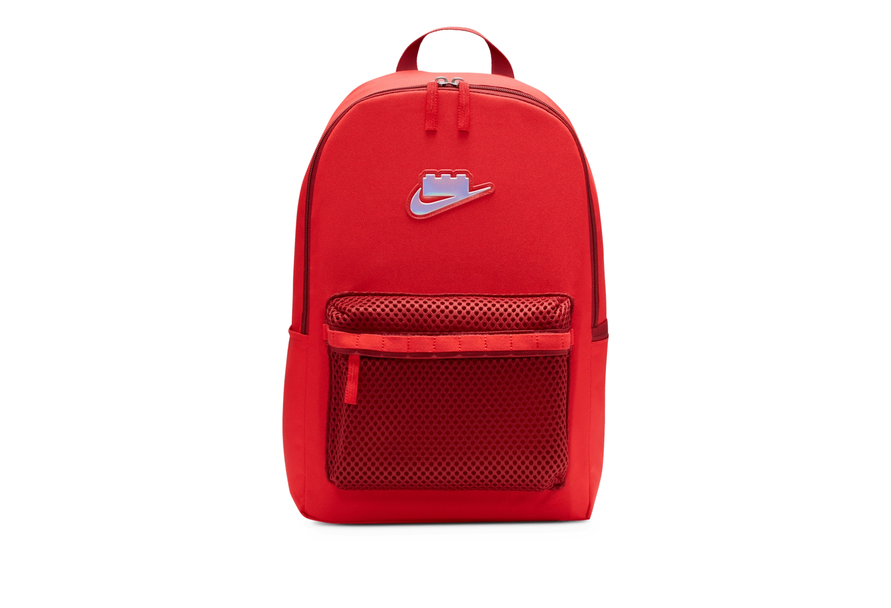Nike x LEGO® Backpack 'Rush Red' - 25L (2025) Rush Red/Dark Cayenne/Metallic Silver sneaker – authenticated on KLEKT