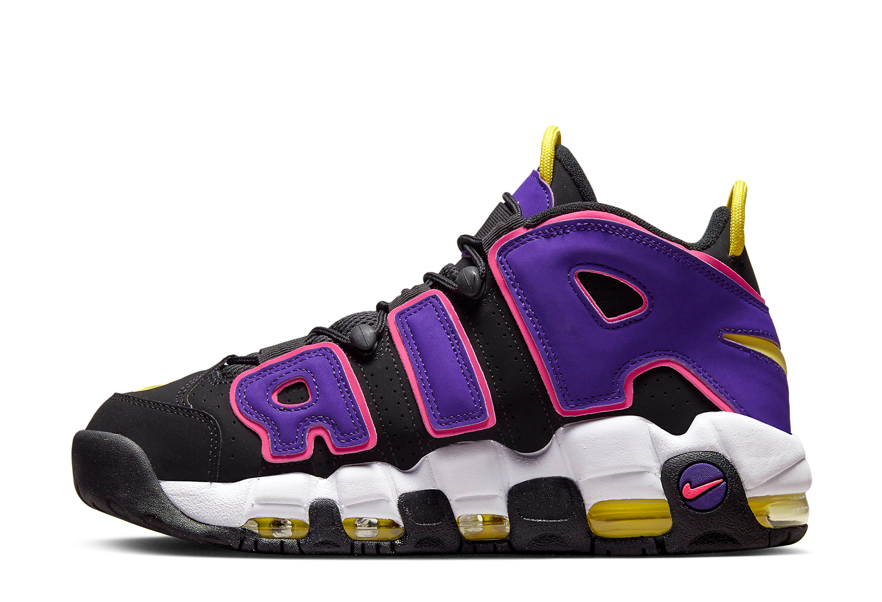 Nike Air More Uptempo Black Court Purple (2022) Black/Multi Color-Court Purple sneaker – authenticated on KLEKT