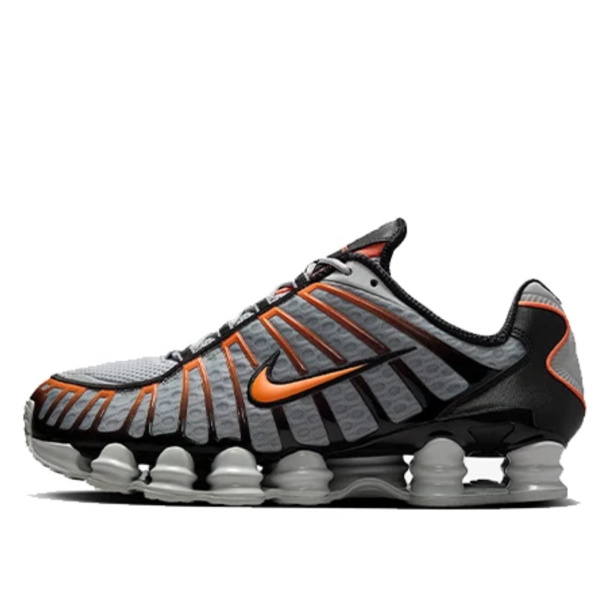 Nike Shox TL 'Light Smoke Grey & Bright Mandarin' (2025) Light Smoke Grey/Zwart/Bright Mandarin sneaker – authenticated on KLEKT