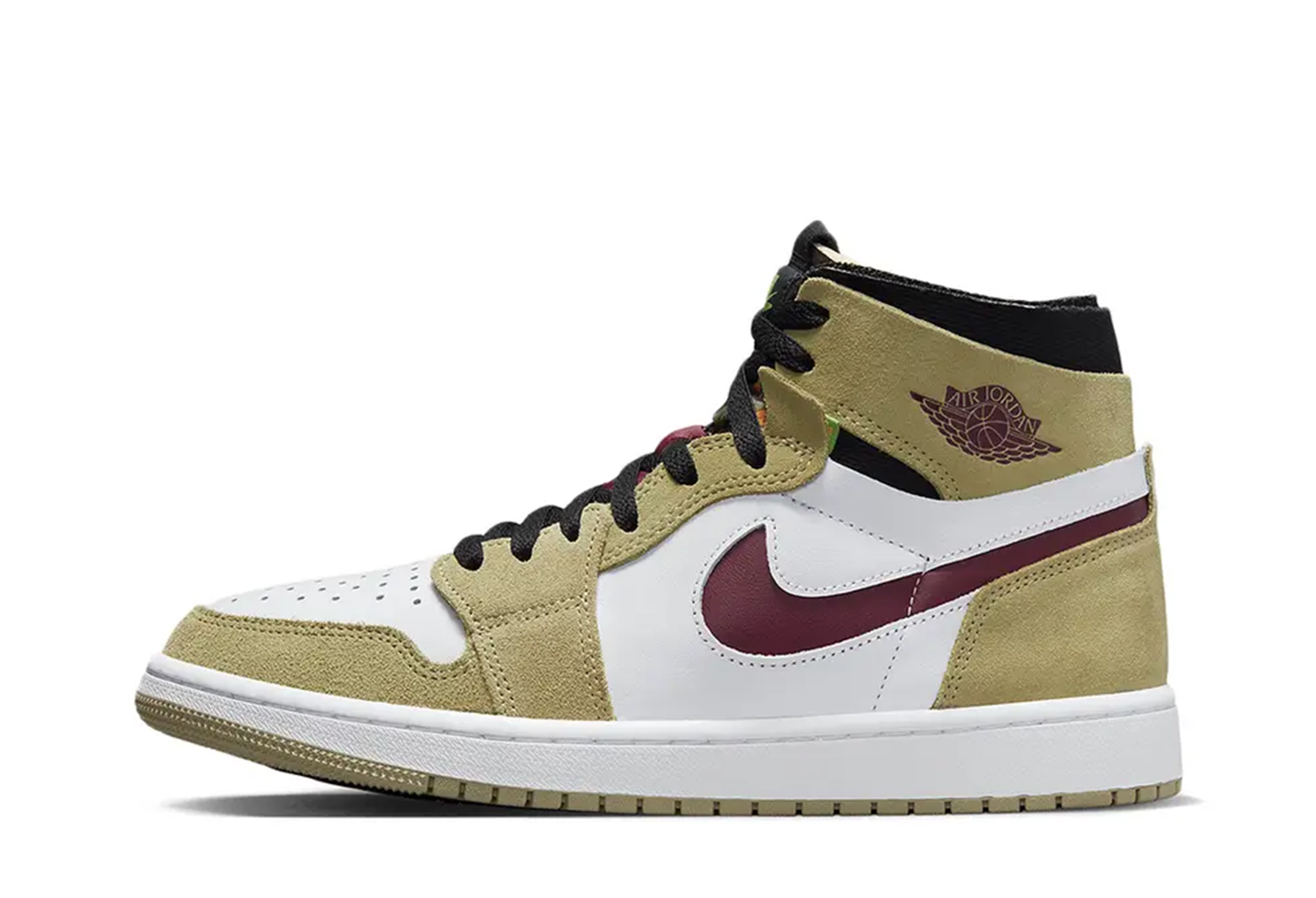 Air Jordan 1 Zoom CMFT Khaki Maroon (2022) Neutral Olive/Altitude Green-Cherrywood Red sneaker – authenticated on KLEKT