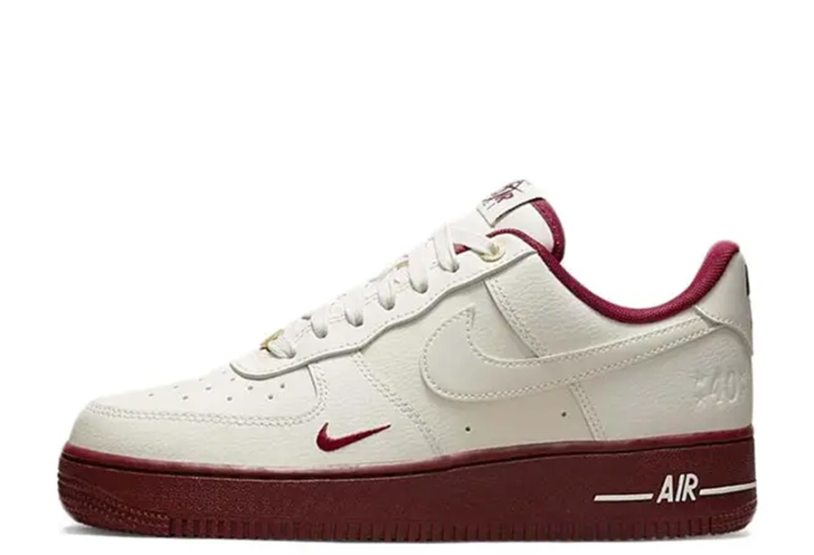 Nike WMNS Air Force 1 Low Since 82 White Burgundy (2022) WHITE/BURGUNDY sneaker – authenticated on KLEKT