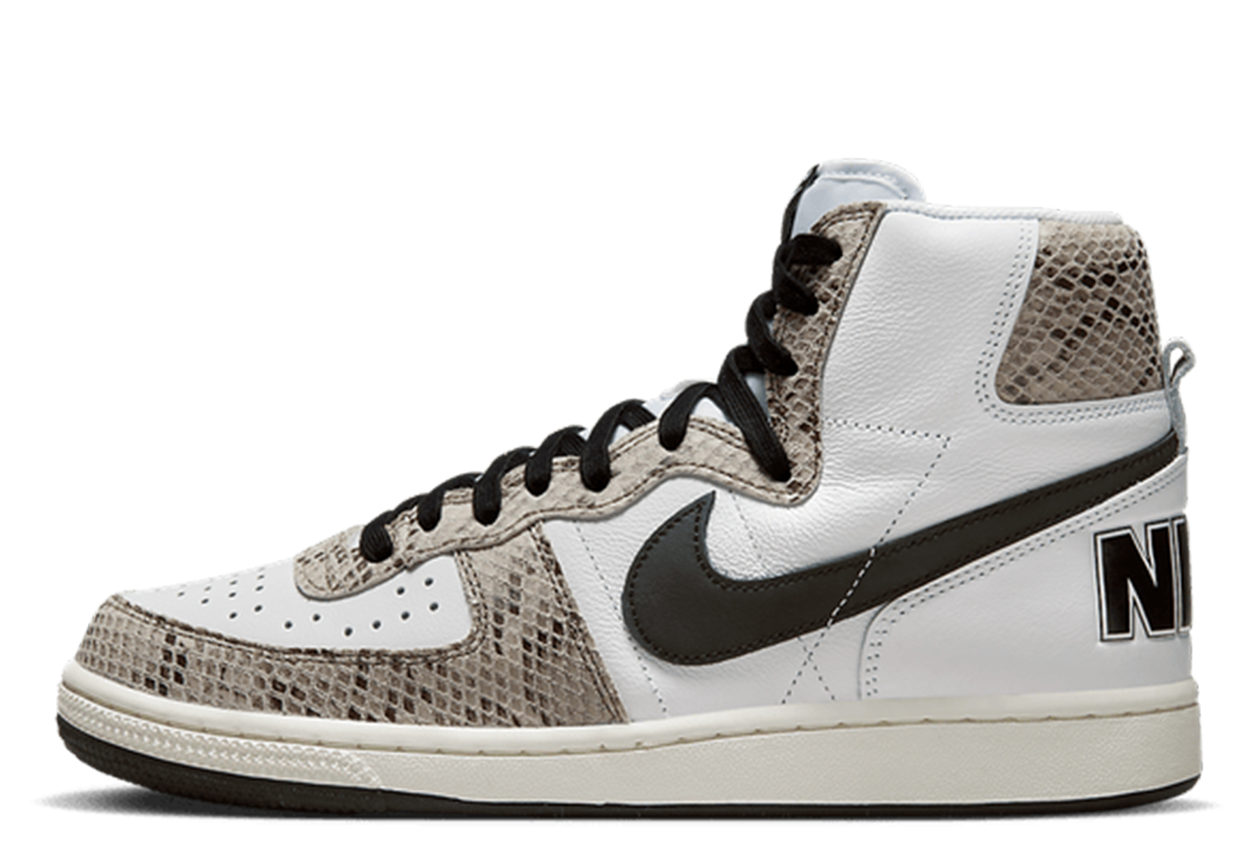 Nike Terminator High 'Cocoa Snake' (2022) White/Black/Sail/Cocoa sneaker – authenticated on KLEKT