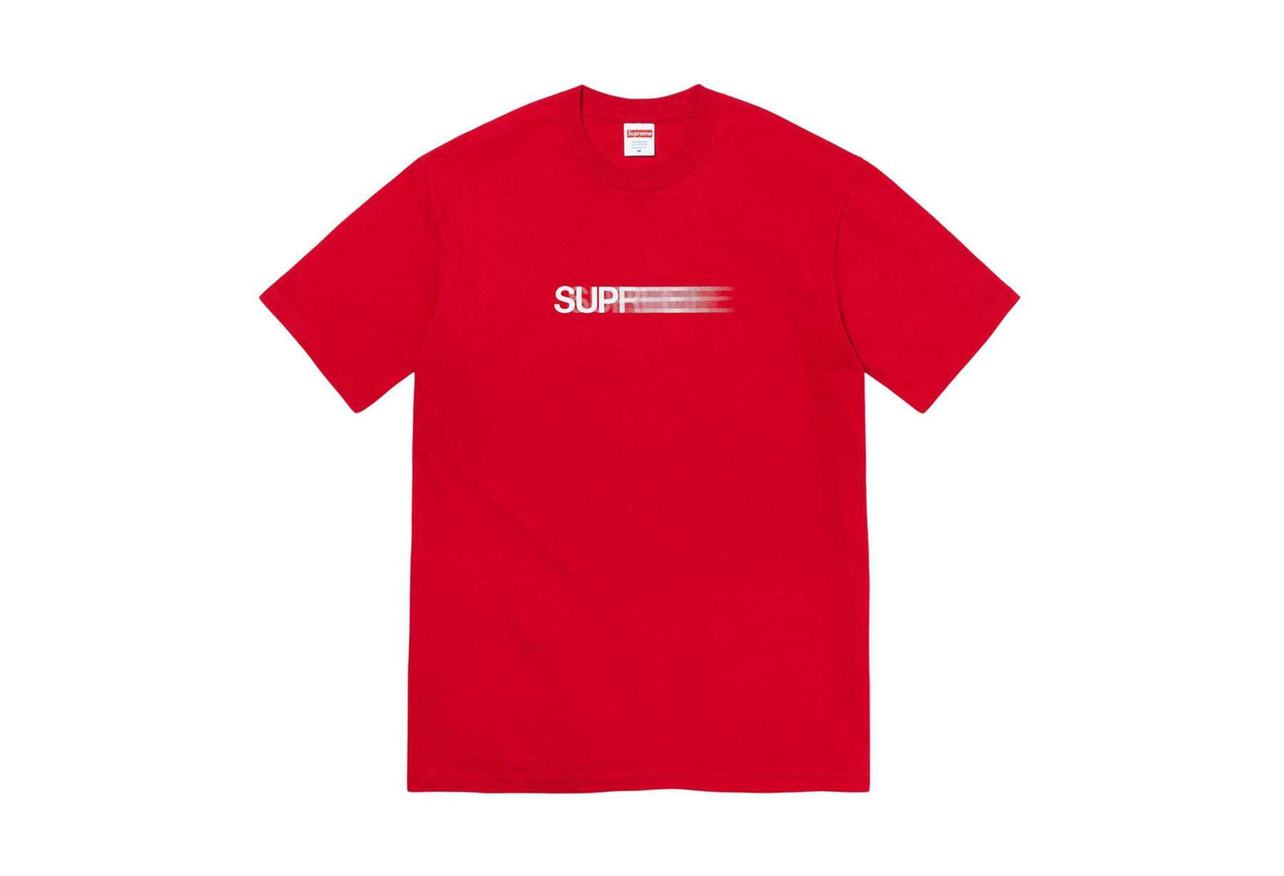 Supreme Motion Logo Tee Red (SS23) RED sneaker – authenticated on KLEKT