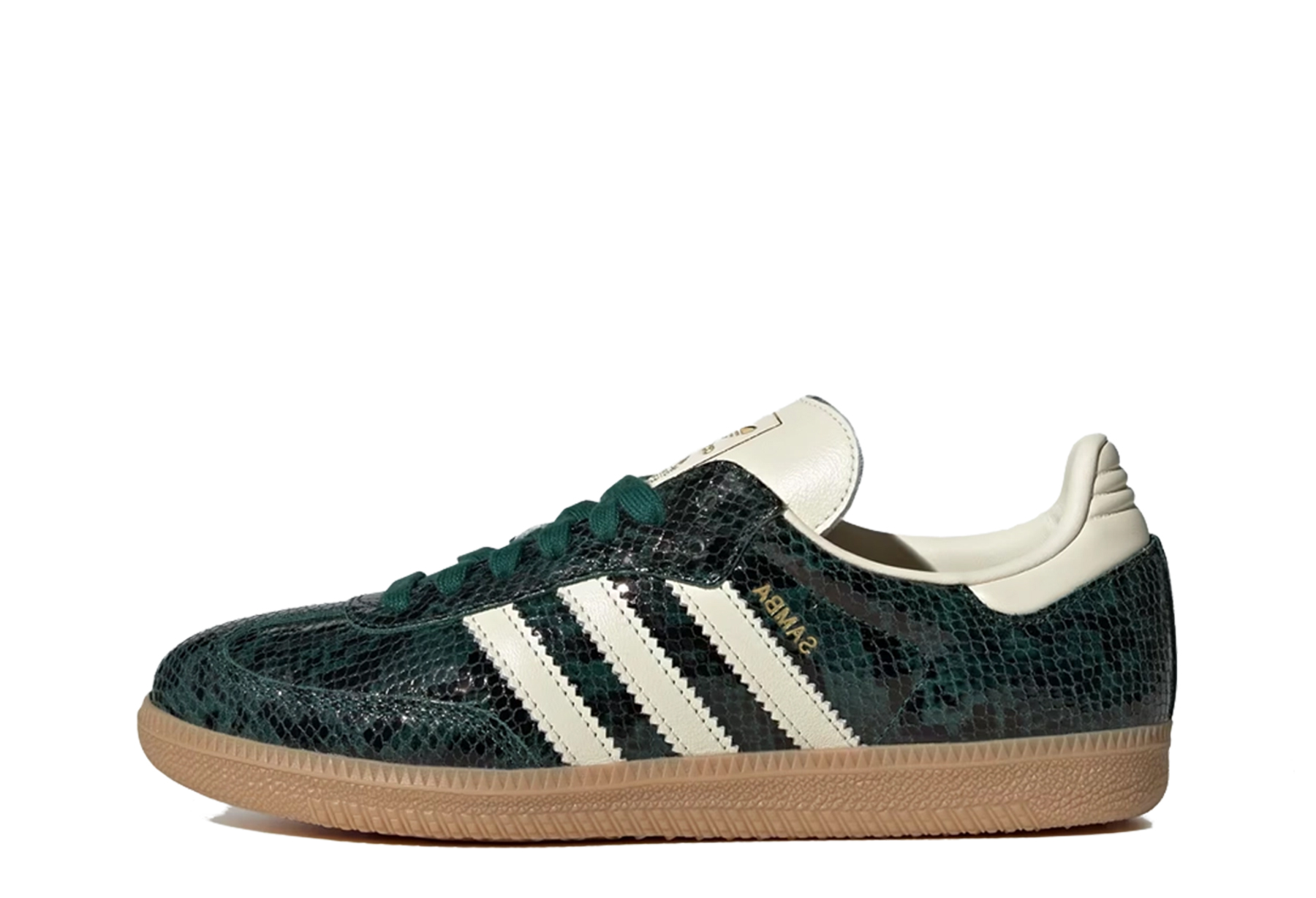 Adidas Samba OG 'Collegiate Green Snakeskin' (2025) Black/Cream White/Collegiate Green sneaker – authenticated on KLEKT