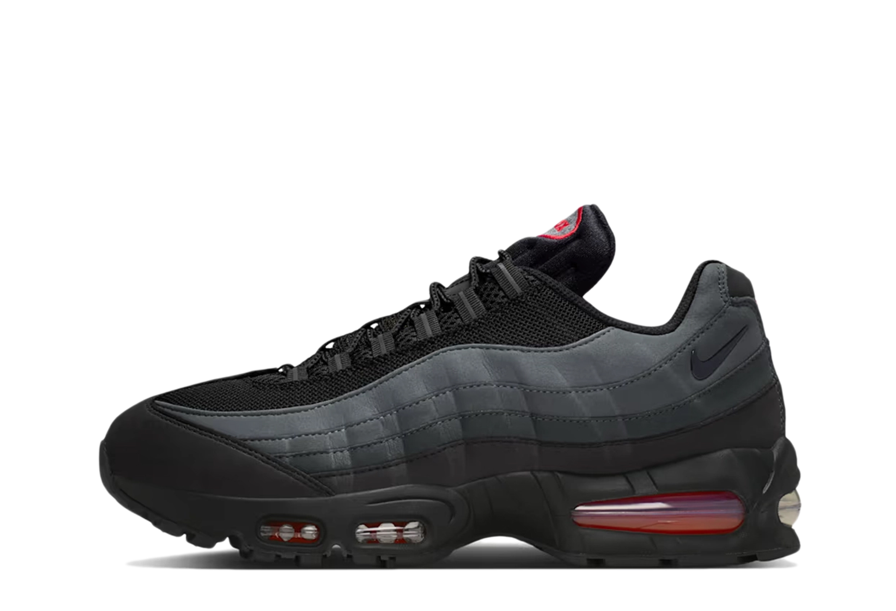Nike Air Max 95 'Anthracite & Red' (2026) Black/Anthracite/Dark Smoke Grey/Black sneaker – authenticated on KLEKT