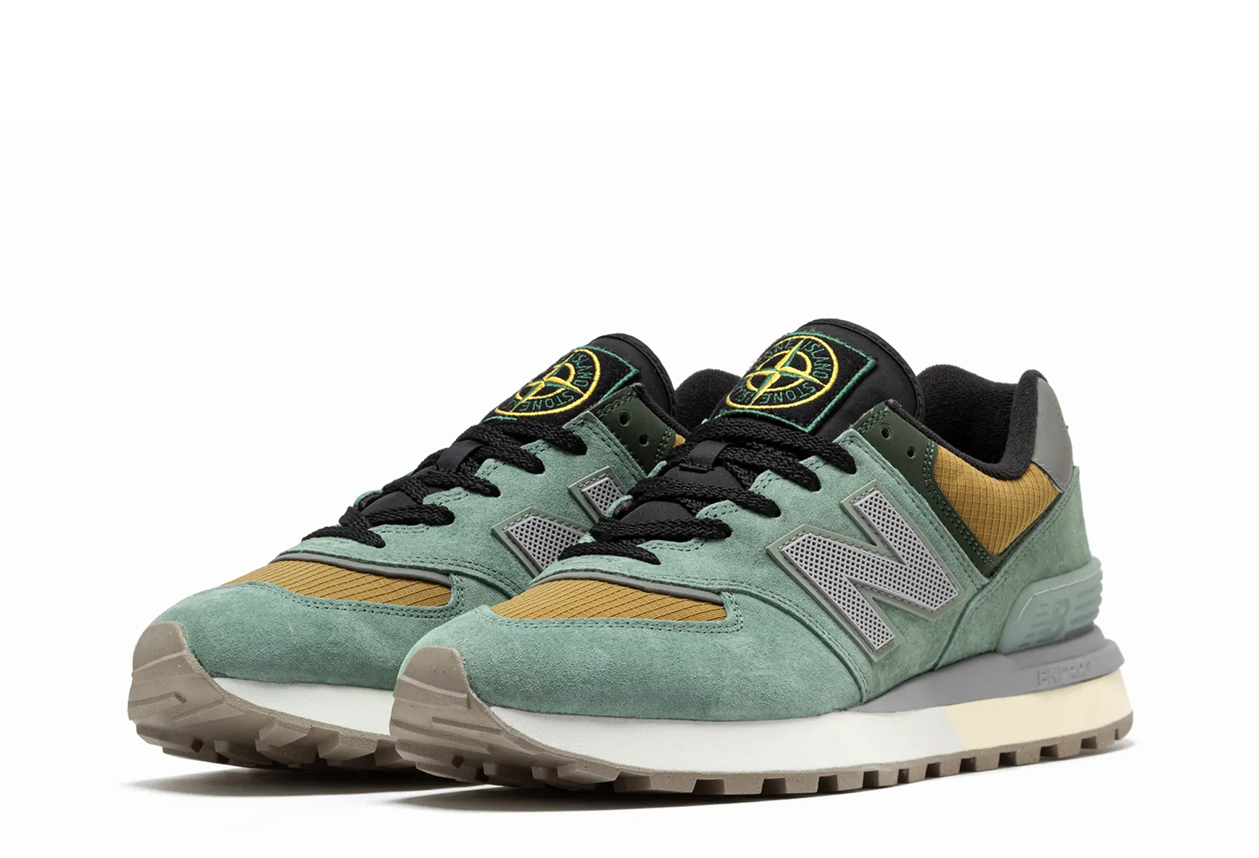New Balance x Stone Island 574 Legacy 'Light Green' (2024) 'Light Green/Mustard Gold sneaker – authenticated on KLEKT
