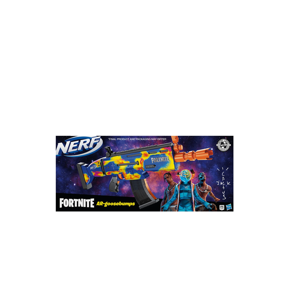 Travis Scott For Fortnite AR-Goosebumps Nerf Elite Dart Blaster (2020) MULTI sneaker – authenticated on KLEKT
