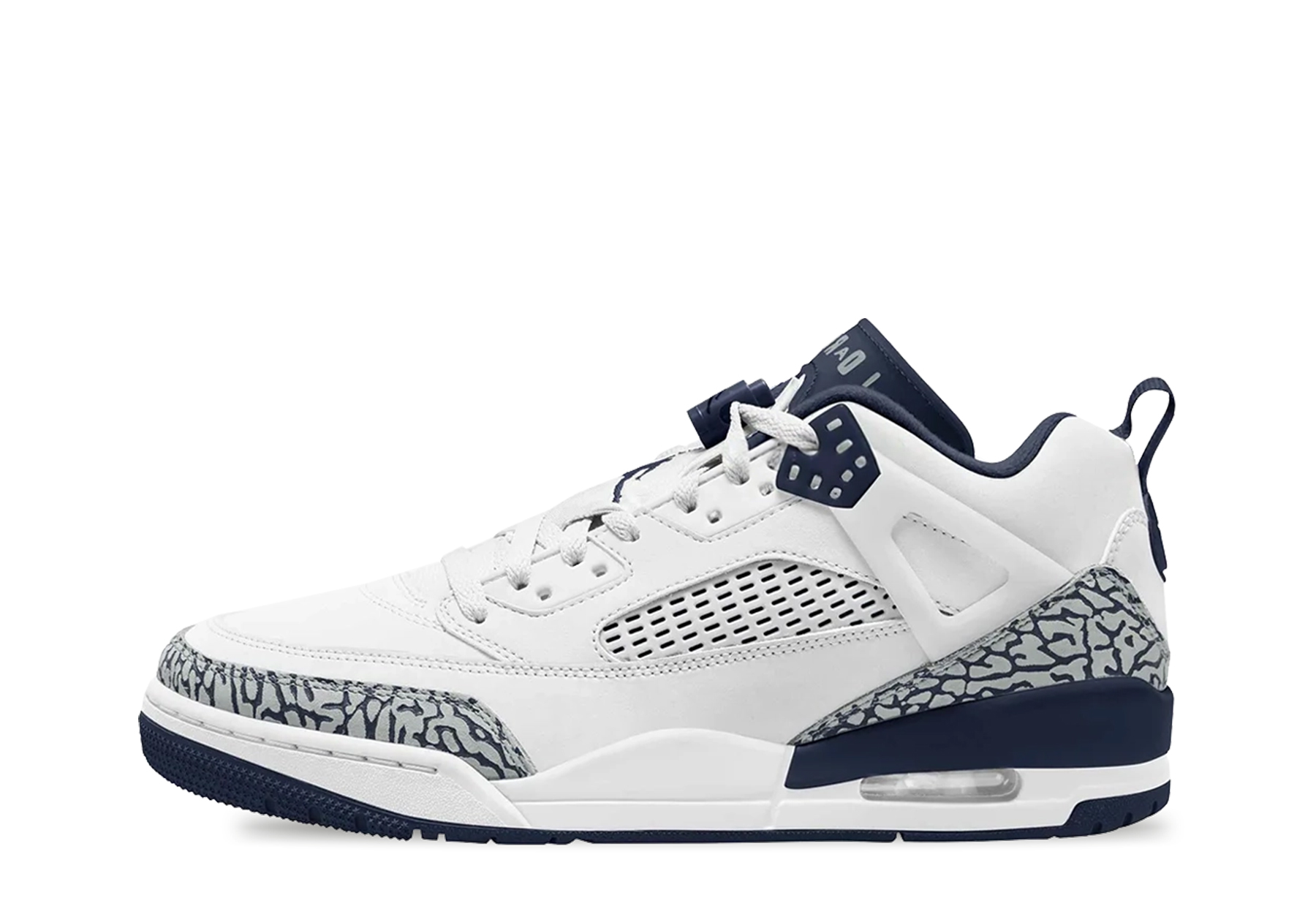 Air Jordan Spiz'ike Low 'Obsidian' (2024) White/Obsidian/Pure Platinum sneaker – authenticated on KLEKT