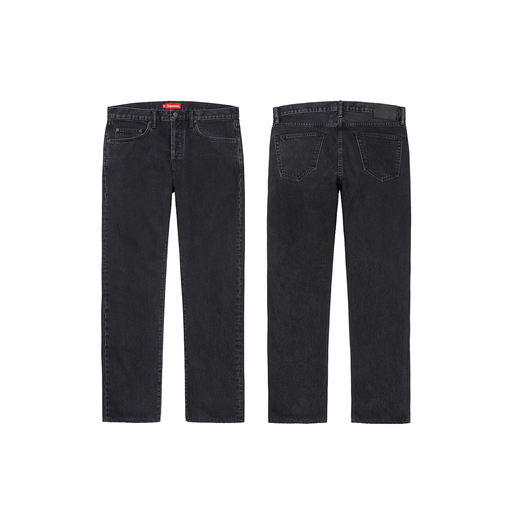 Supreme Stone Washed Black Slim Jean Washed Black (FW21)