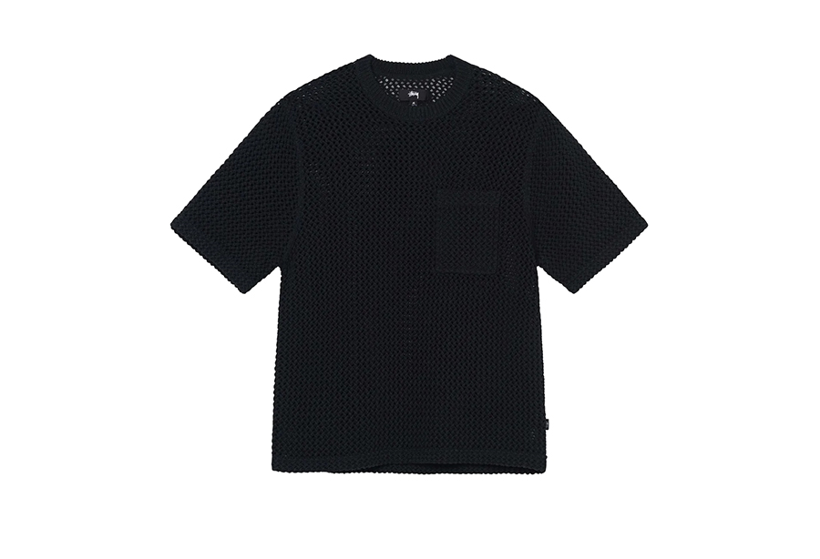 Stussy O'Dyed Mesh Crew Black (SS22) BLACK sneaker – authenticated on KLEKT