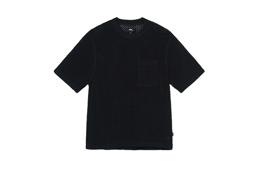 Stussy O'Dyed Mesh Crew Black (SS22)