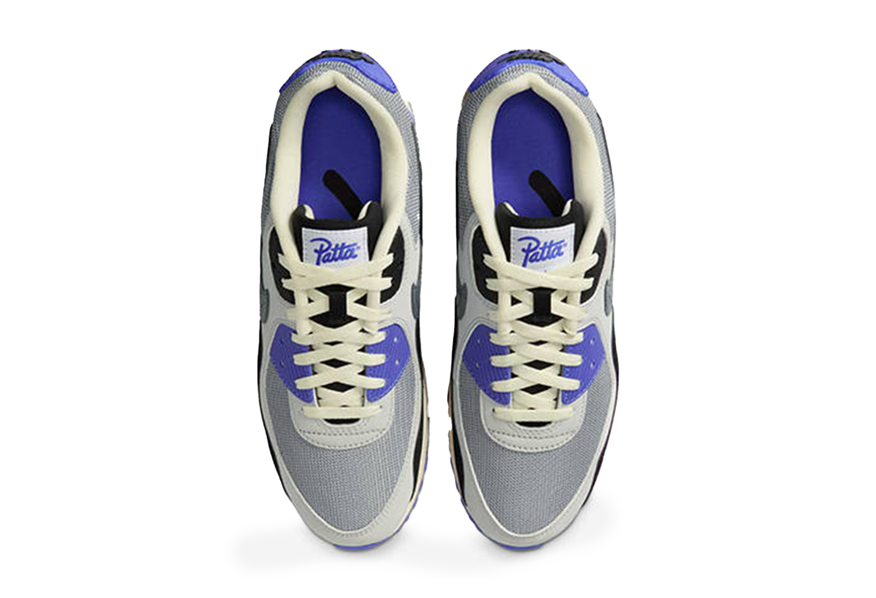 Nike x Patta Air Max 90 Waves 'Sapphire' (2025) Grey/Sapphire/Black sneaker – authenticated on KLEKT