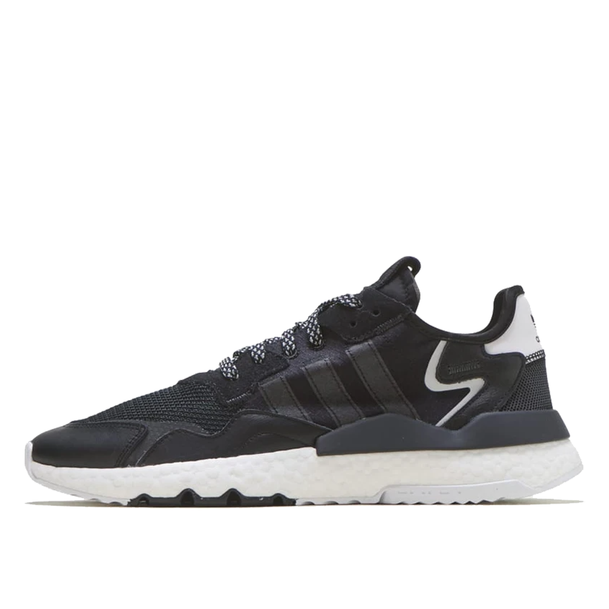 Adidas Nite Jogger Core Black White sneaker – authenticated on KLEKT