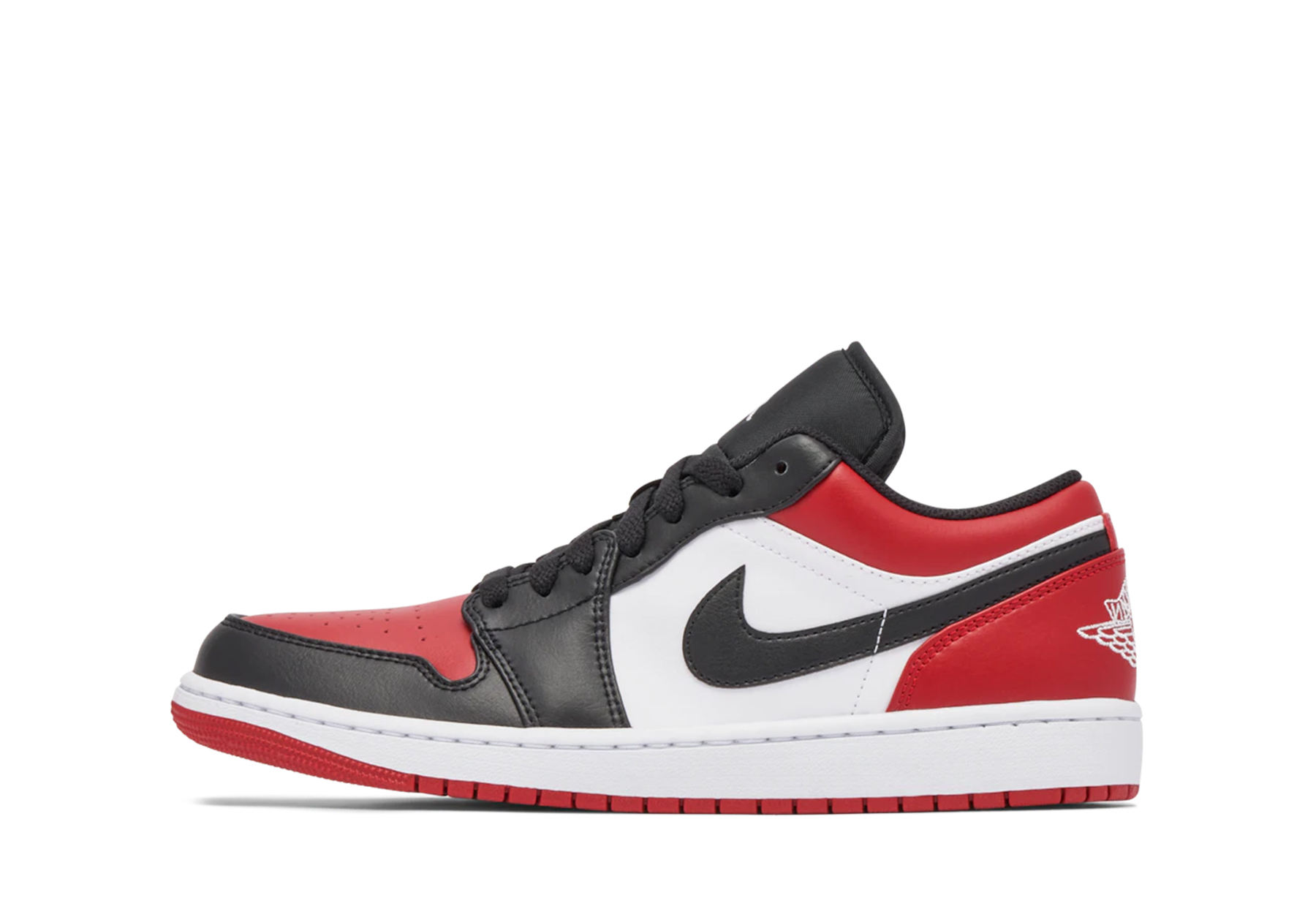 Air Jordan 1 Low 'Bred Toe' (2021) GYM RED/WHITE-BLACK sneaker – authenticated on KLEKT