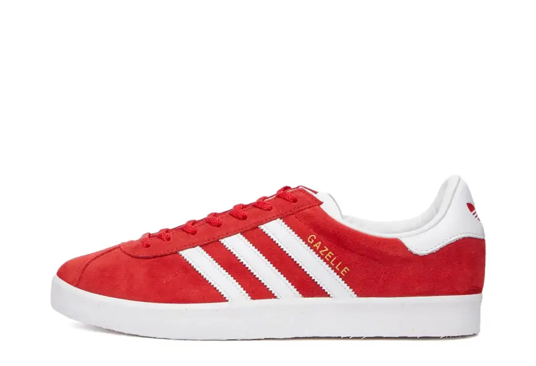Adidas Gazelle 85 Scarlet White Gold (2023) SCARLETT/WHITE/GOLD sneaker – authenticated on KLEKT