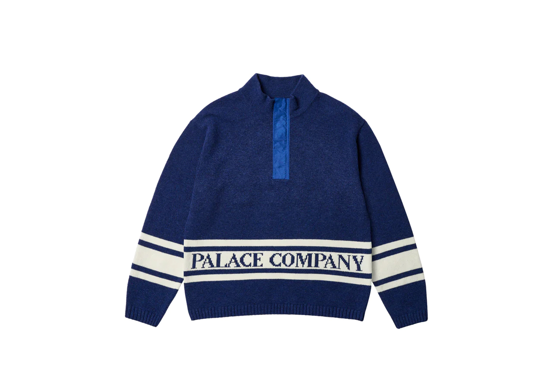 Palace C.P. Funnel Neck Knit Bright Cobalt (FW23) COBALT  sneaker – authenticated on KLEKT