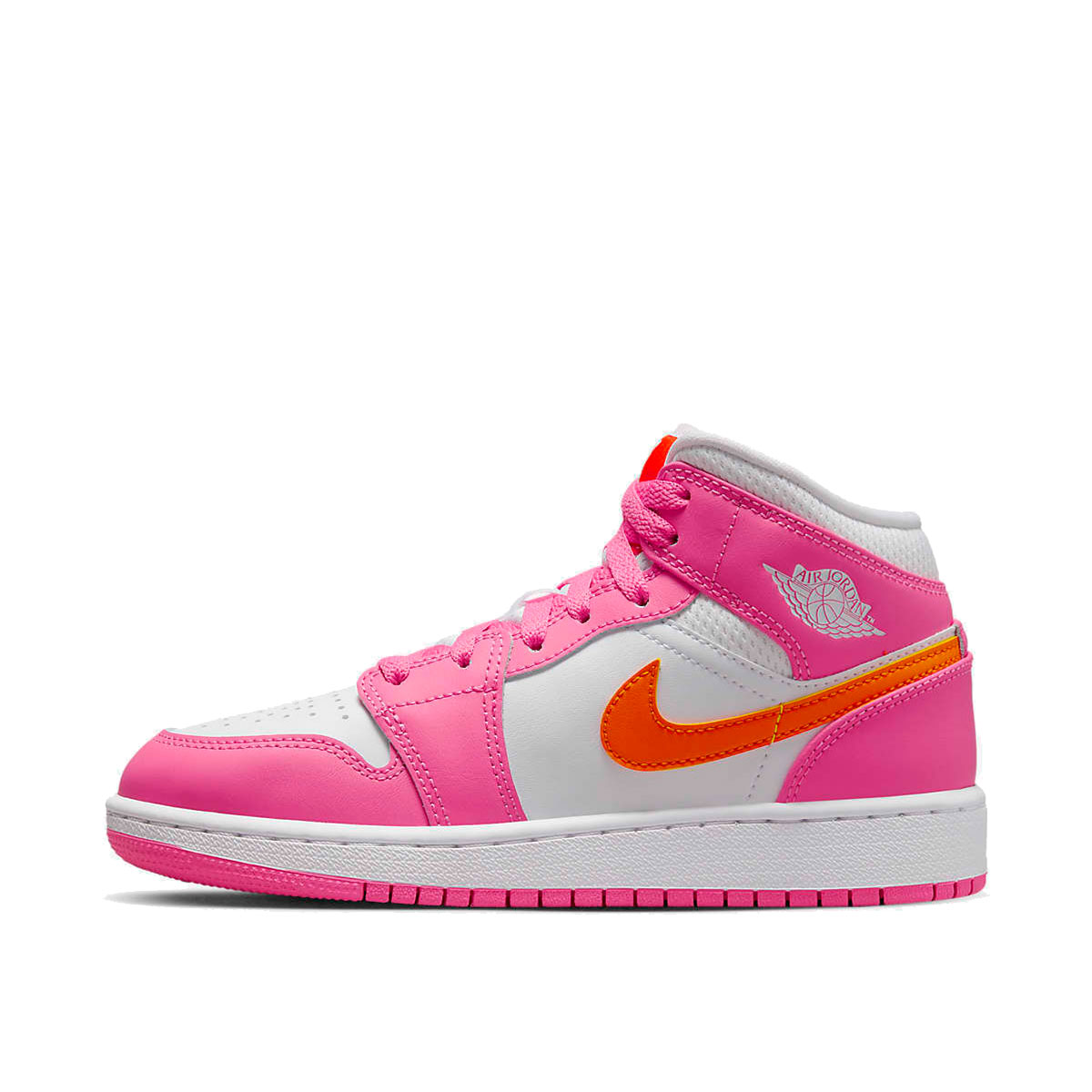 Air Jordan 1 Mid Pinksicle Safety Orange (GS) (2022) sneaker – authenticated on KLEKT