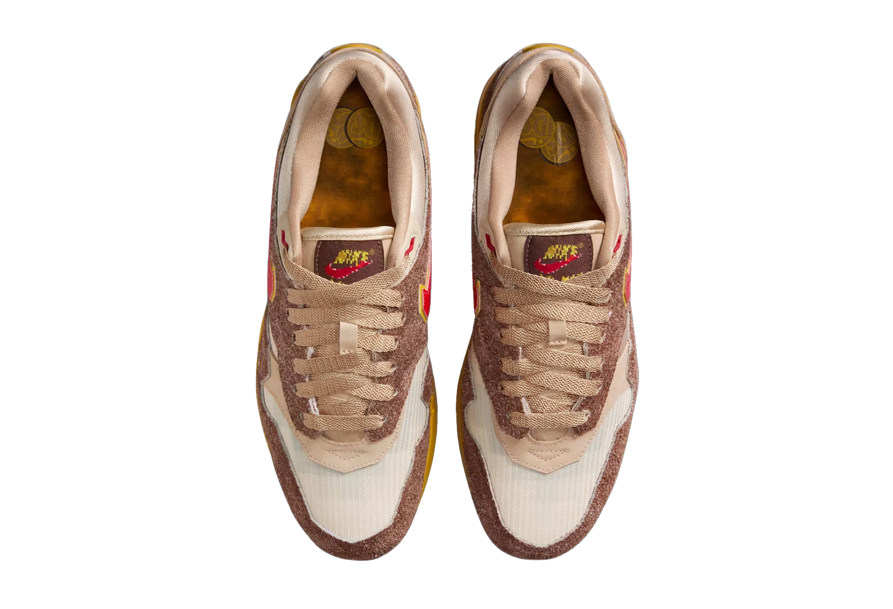 Nike Air Max 1 .SWOOSH 'Big Head Origins' (2025) Light Chocolate/University Red-Hemp/Sanddrift sneaker – authenticated on KLEKT