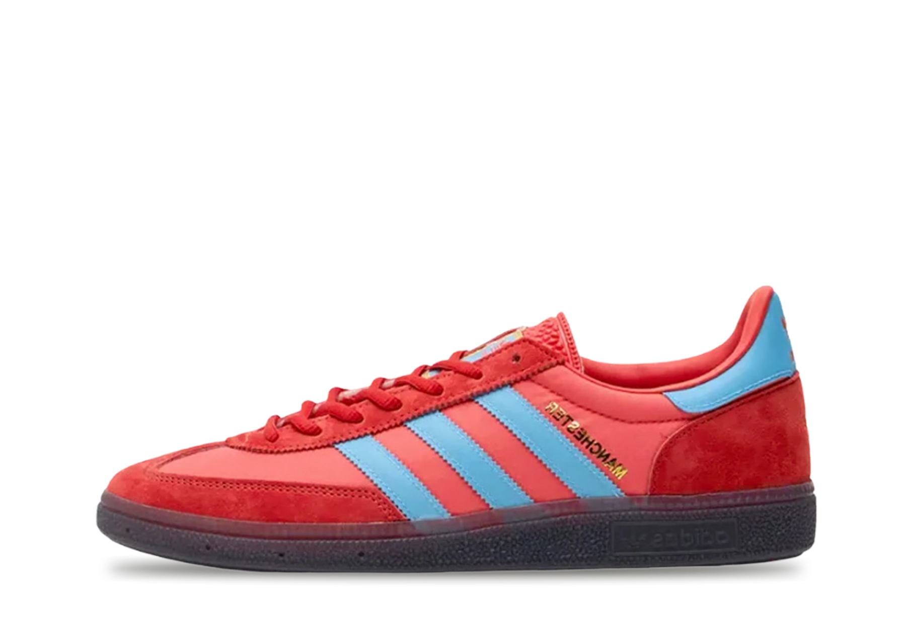 Adidas Manchester 'Anniversary City' - size? Exclusive (2025) Bright Red/Light Blue/Aurora sneaker – authenticated on KLEKT