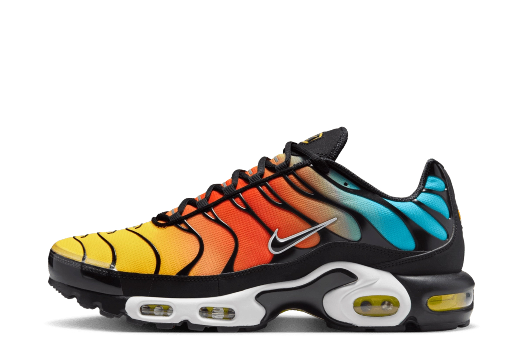 Nike Air Max Plus 'Tropical Gradient' (2024) Black/Baltic Blue/Safety Orange sneaker – authenticated on KLEKT