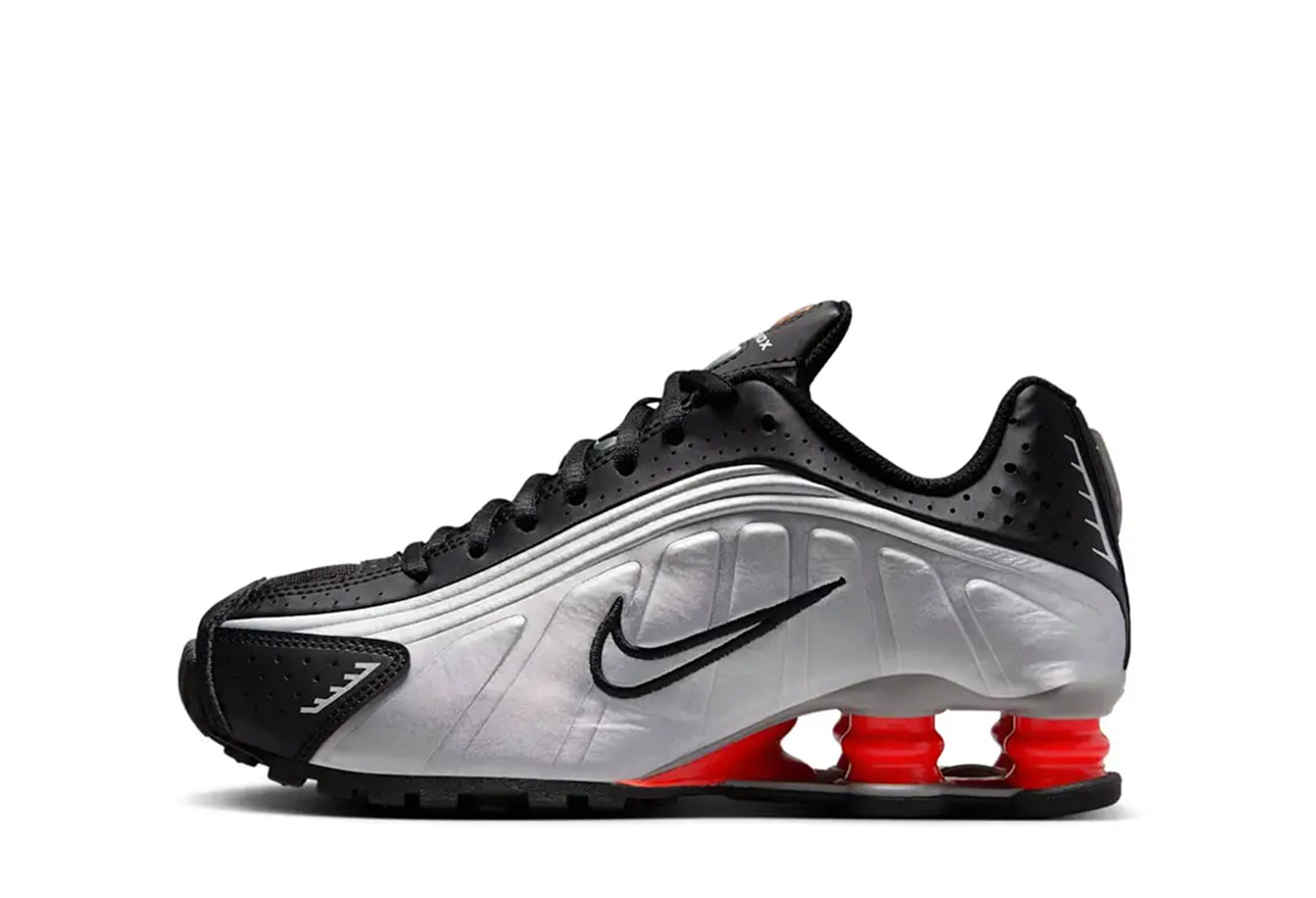 Nike Shox R4 GS 'Metallic Silver Black' (2025) SILVER sneaker – authenticated on KLEKT