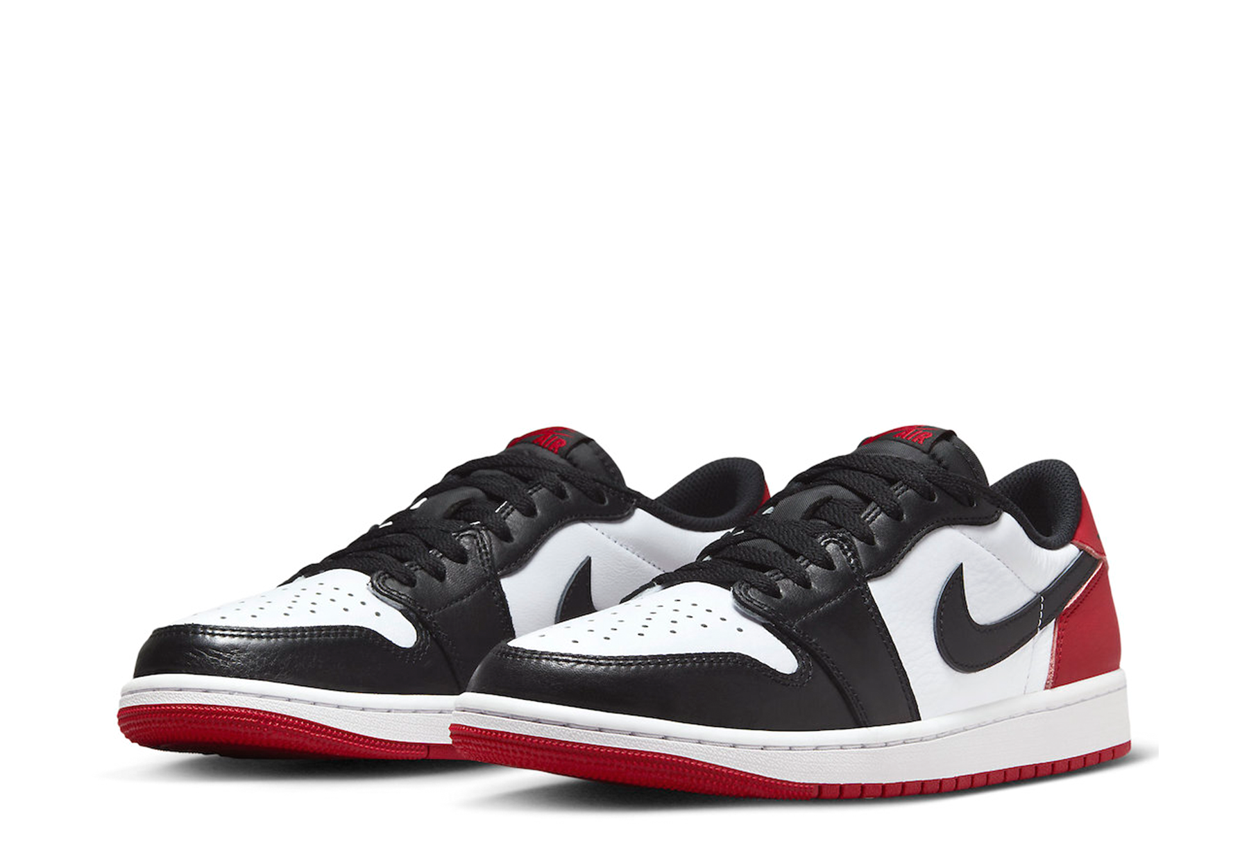 Air Jordan 1 Retro Low OG 'Black Toe' (2023) BLACK/WHITE/RED sneaker – authenticated on KLEKT