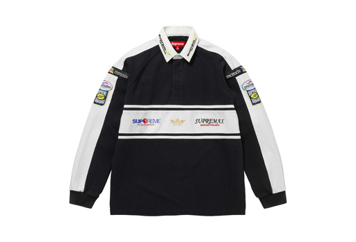 Supreme Chest Stripe Rugby 'Black' (FW24)