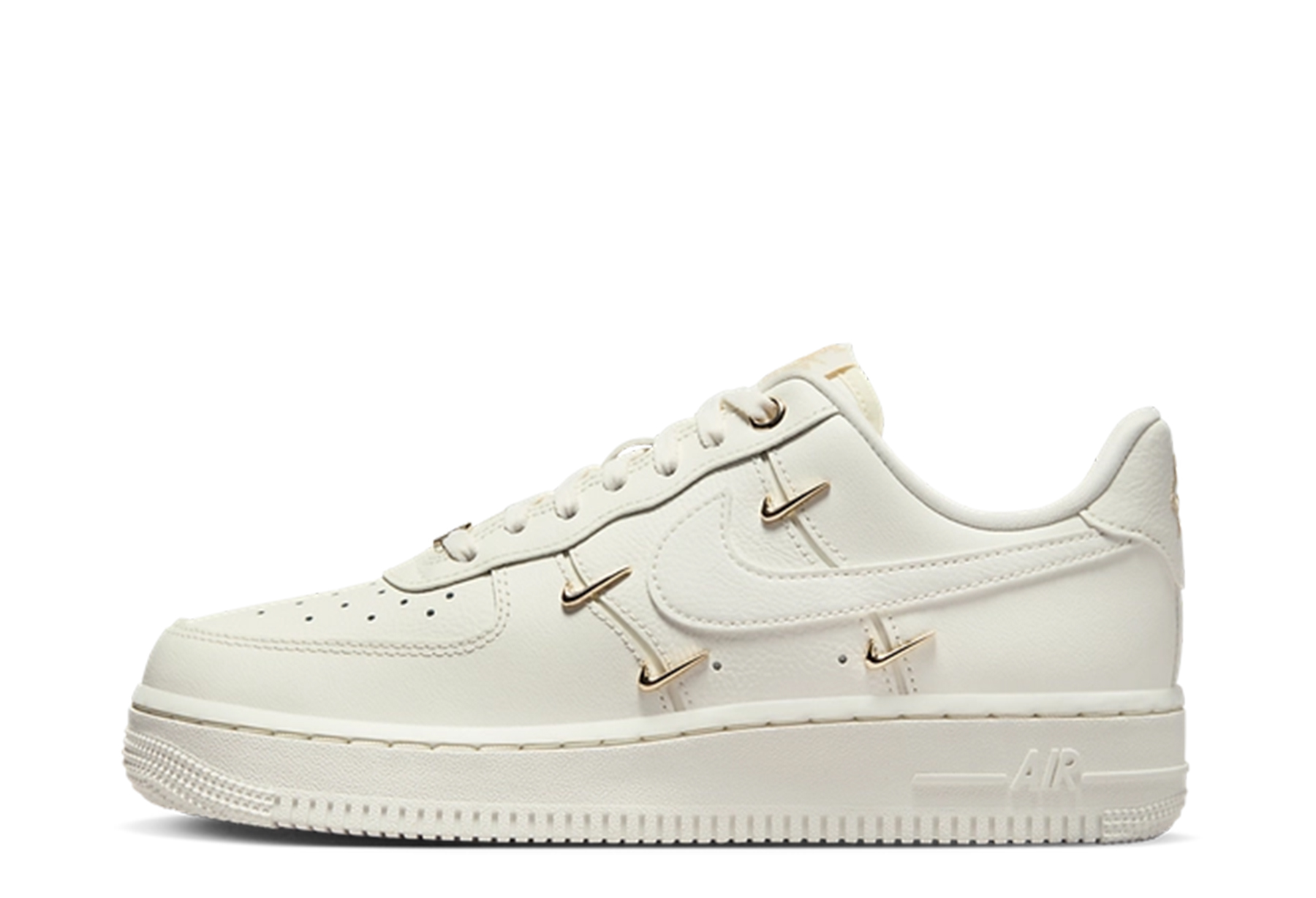 Nike Air Force 1 '07 LX CN WMNS 'Gold Swooshes' (2023) Sail/Metallic Gold sneaker – authenticated on KLEKT