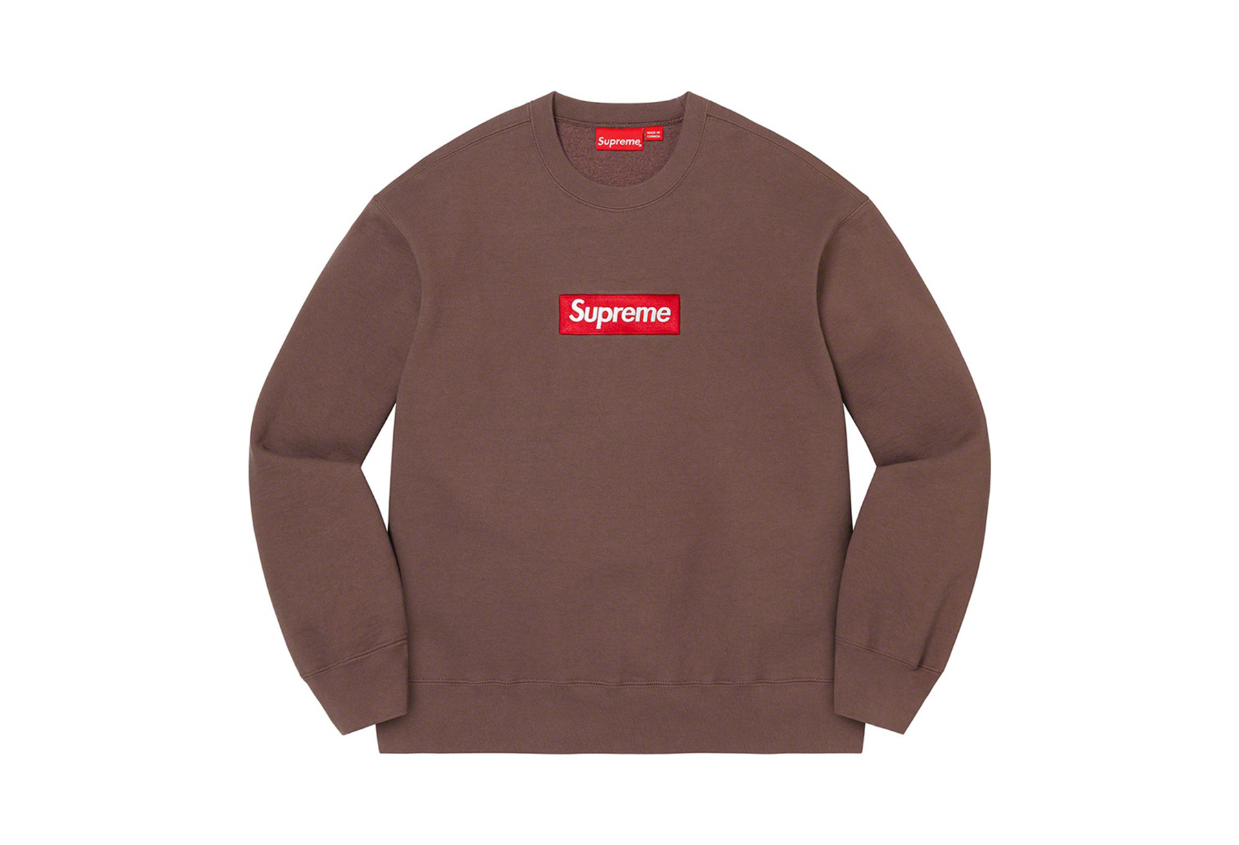 Supreme Box Logo Crewneck Brown (2022) BROWN sneaker – authenticated on KLEKT