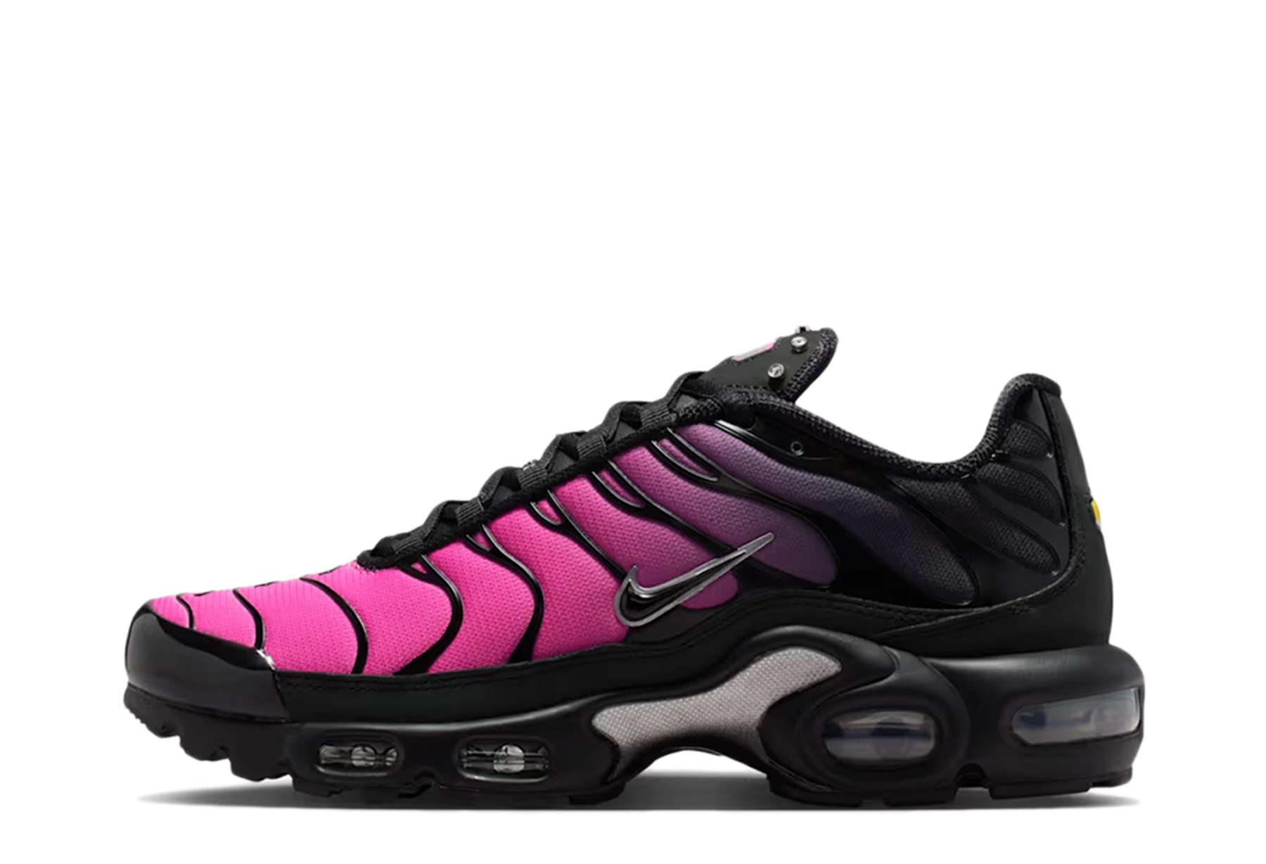Nike Air Max Plus WMNS 'Peony' (2026) Black/Metallic Silver/Peony sneaker – authenticated on KLEKT